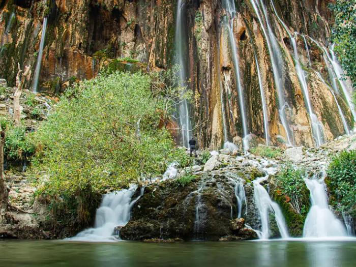 Margoon water fall : the turquoise gem of south Zagros in Iran